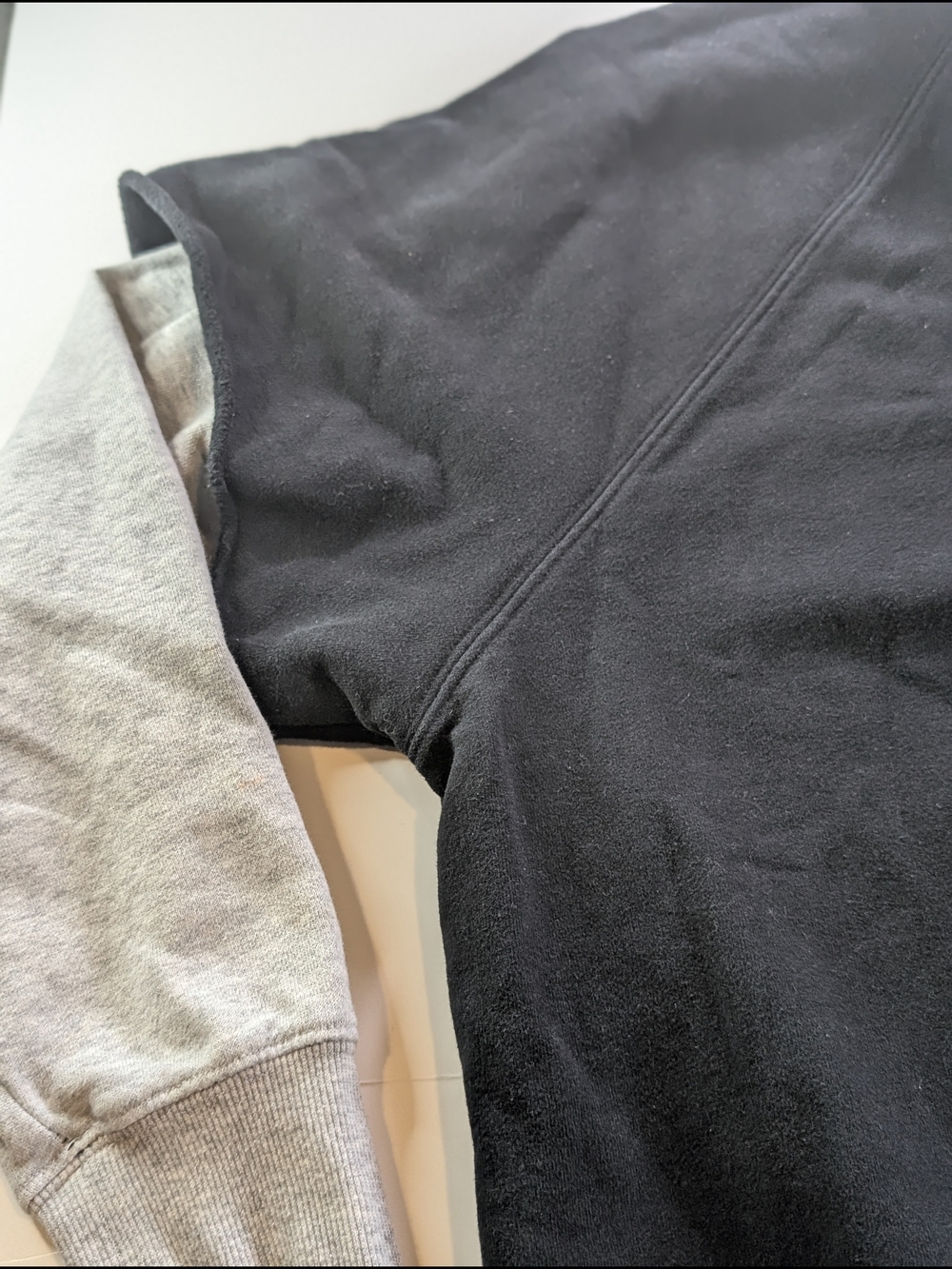 Vintage Style Playboy Athletic Club Double Layer Hoodie Black Gray Size Small - Picture 13 of 14